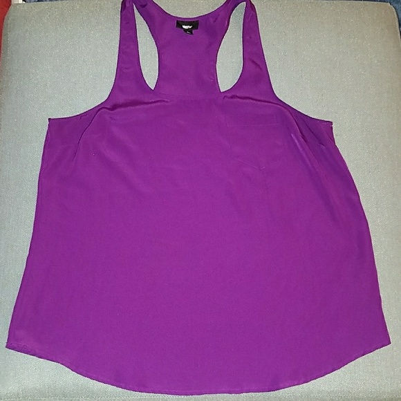 Mossimo Supply Co. Tops - MOSSIMO Flowy Racerback Purple Tank Women's Size L